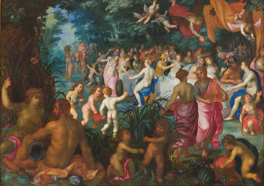 Le mariage de Pélée et Thétis - Jan Brueghel l'Ancien image 1 tableau peint à l’huile sur toile