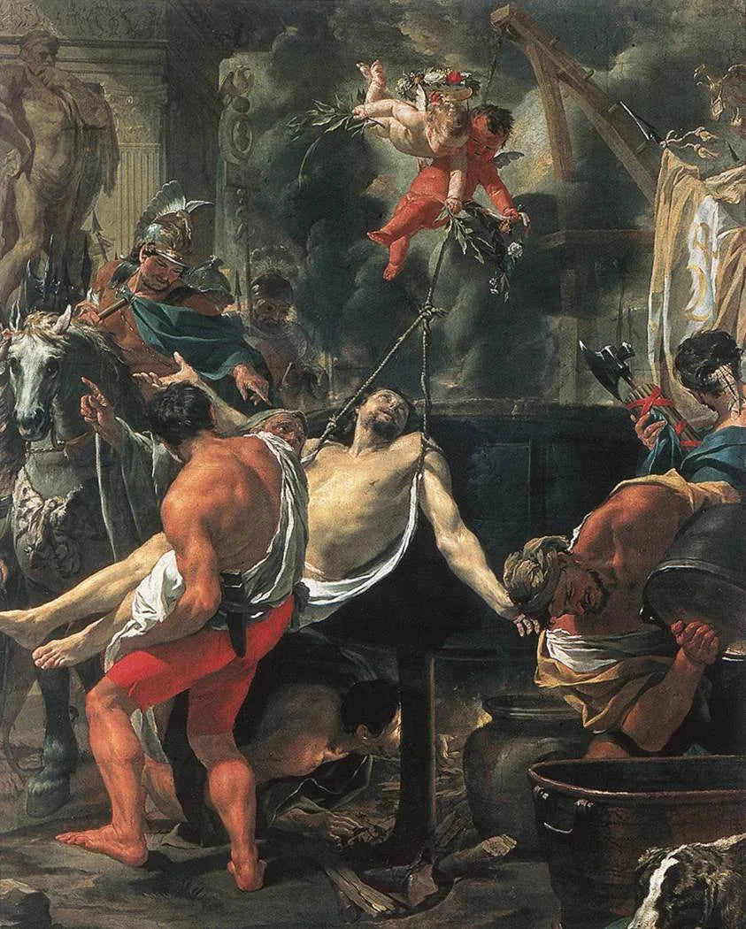 Le Martyre de Saint Jean l'Évangéliste - Charles Le Brun image 1 reproduction artisanale de tableau