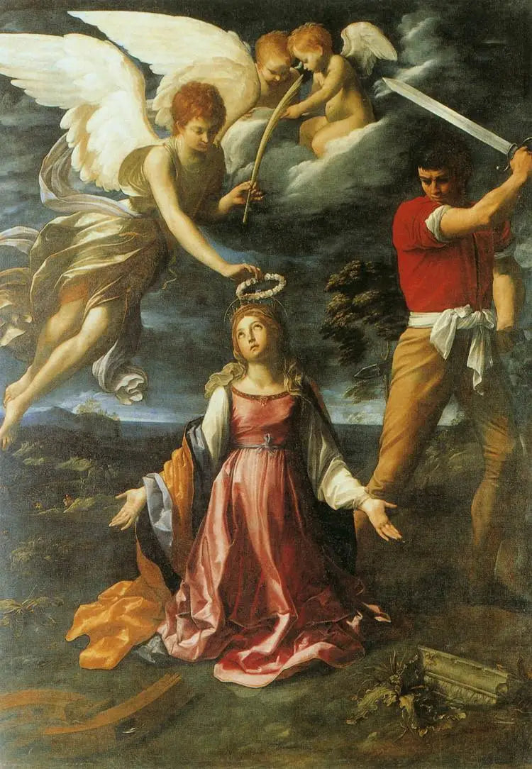 Le martyre de sainte Catherine d'Alexandrie - Guido Reni image 1 copie peinte à la main à l’huile