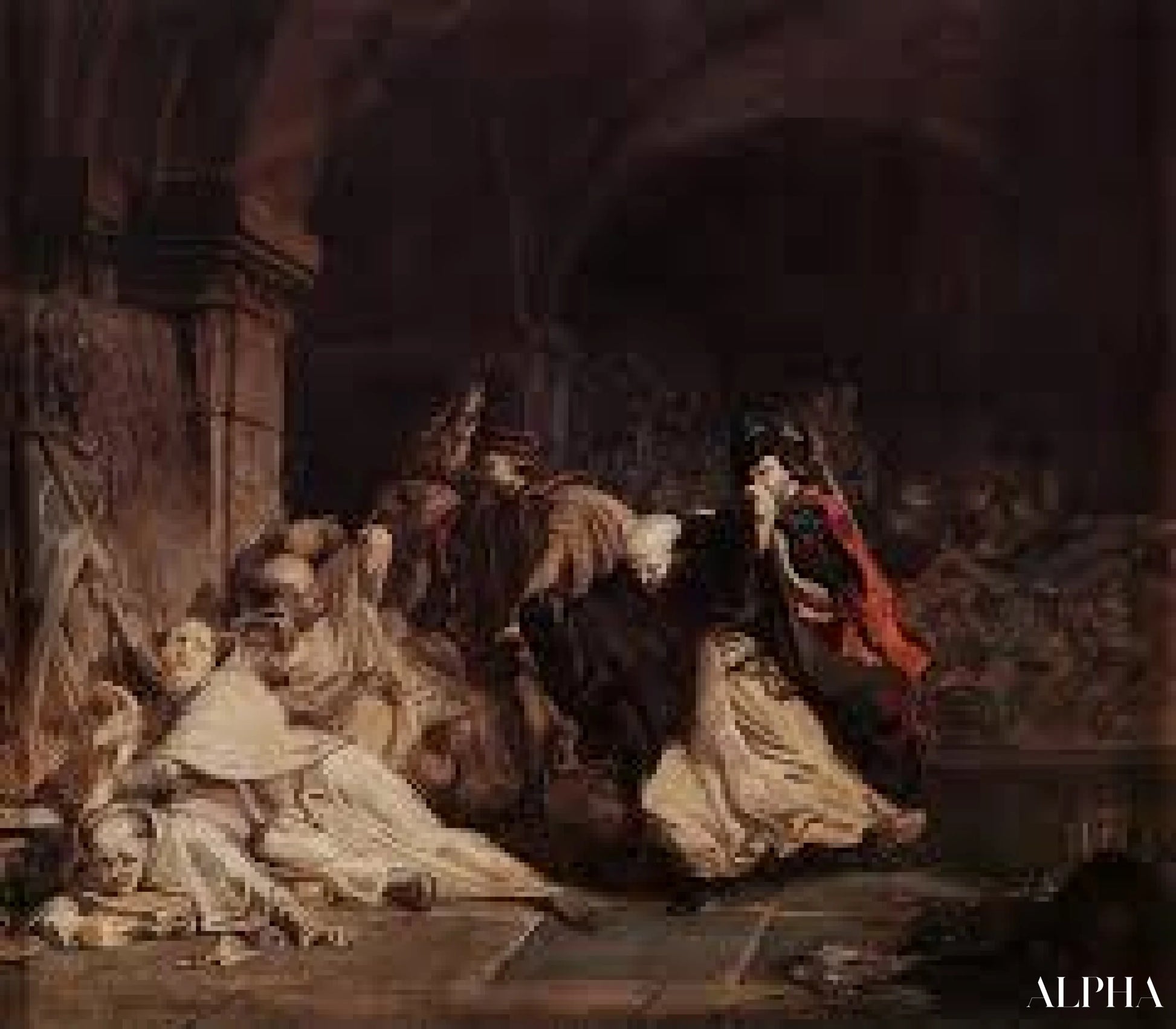 Le massacre des moines de Tamond - Lawrence Alma-Tadema Reproductions de tableaux à la peinture à l’huile