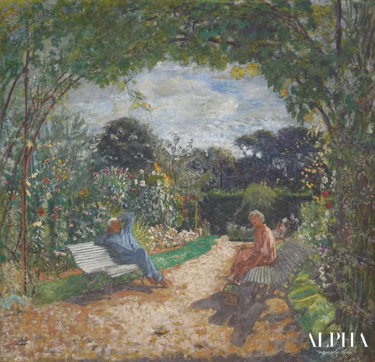 Le matin au jardin, Clos Cézanne - Édouard Vuillard - Reproductions de tableaux et peintures haut de gamme