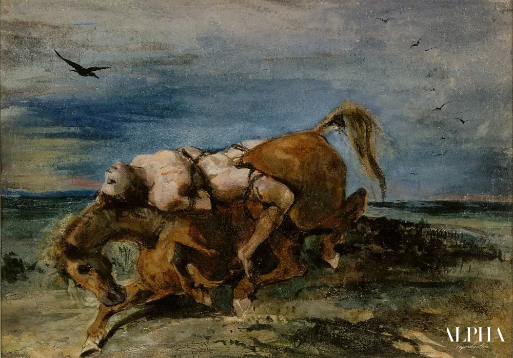 Le mazeppa - Eugène Delacroix - Reproductions de tableaux et peintures haut de gamme