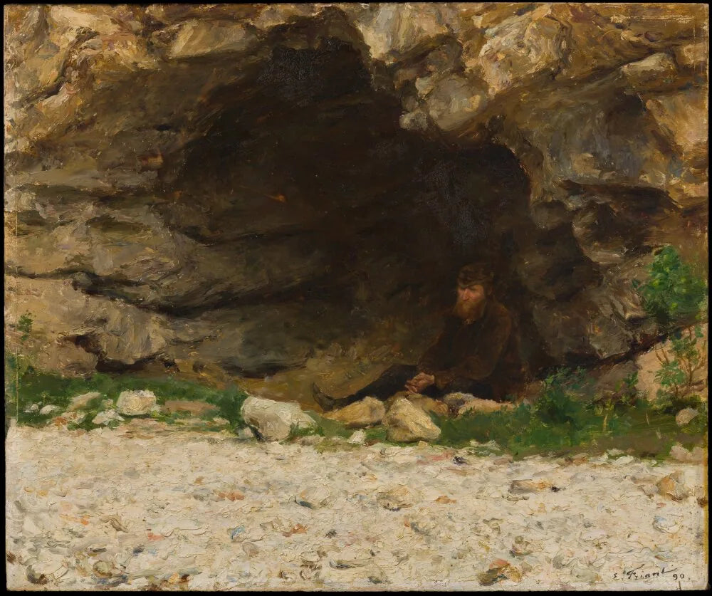 Le mendiant - Émile Friant image 1 reproduction artisanale de tableau