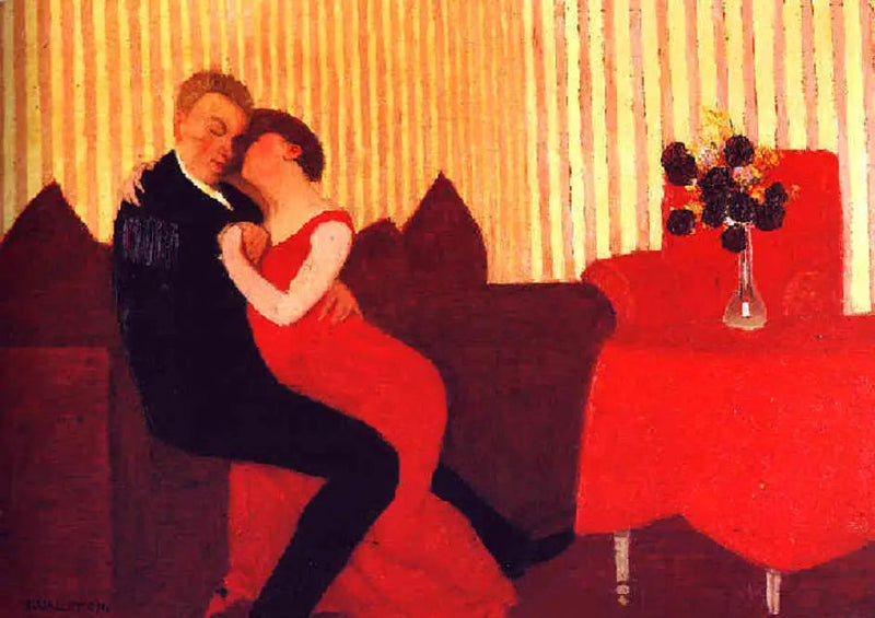 嘘 - フェリックス・ヴァロトン

Source:
Le Mensonge - Félix Vallotton