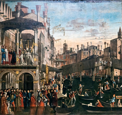 Le Miracle de la relique de la Croix au pont du Rialto - Vittore Carpaccio - Alpha Reproduction