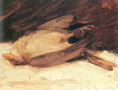 Le moineau mort - Franz Marc image 1 copie de tableau peinte à la main