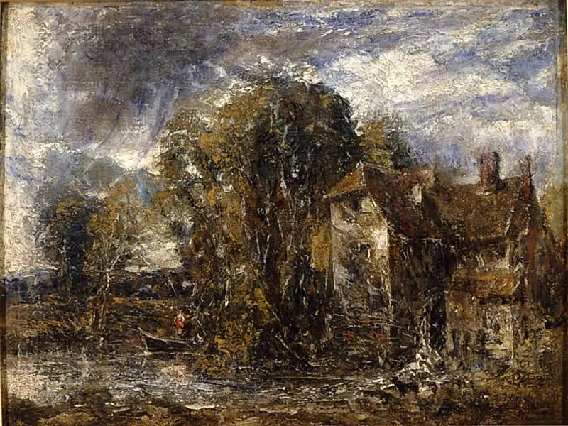 Le moulin à eau - John Constable image 1 reproduction d’œuvre d’art à l’huile