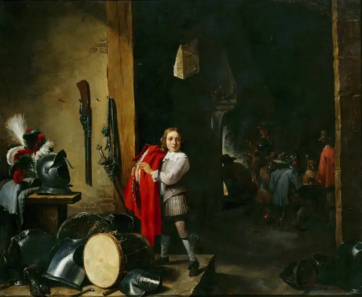 守衛室のページ - デイヴィッド・テニエール・ル・ジュヌ

Source:
Le page dans la salle de garde - David Teniers le Jeune