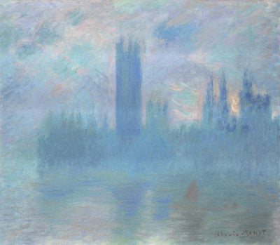 Reproduction du tableau « Le Parlement de Londres - Claude Monet » par Alpha Reproduction en peinture à l’huile