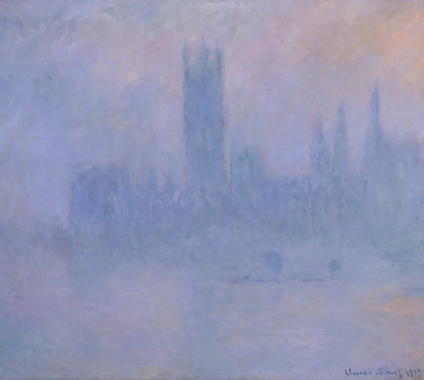 Le Parlement, symphonie en bleu - Claude Monet image 1 copie de tableau peinte à la main