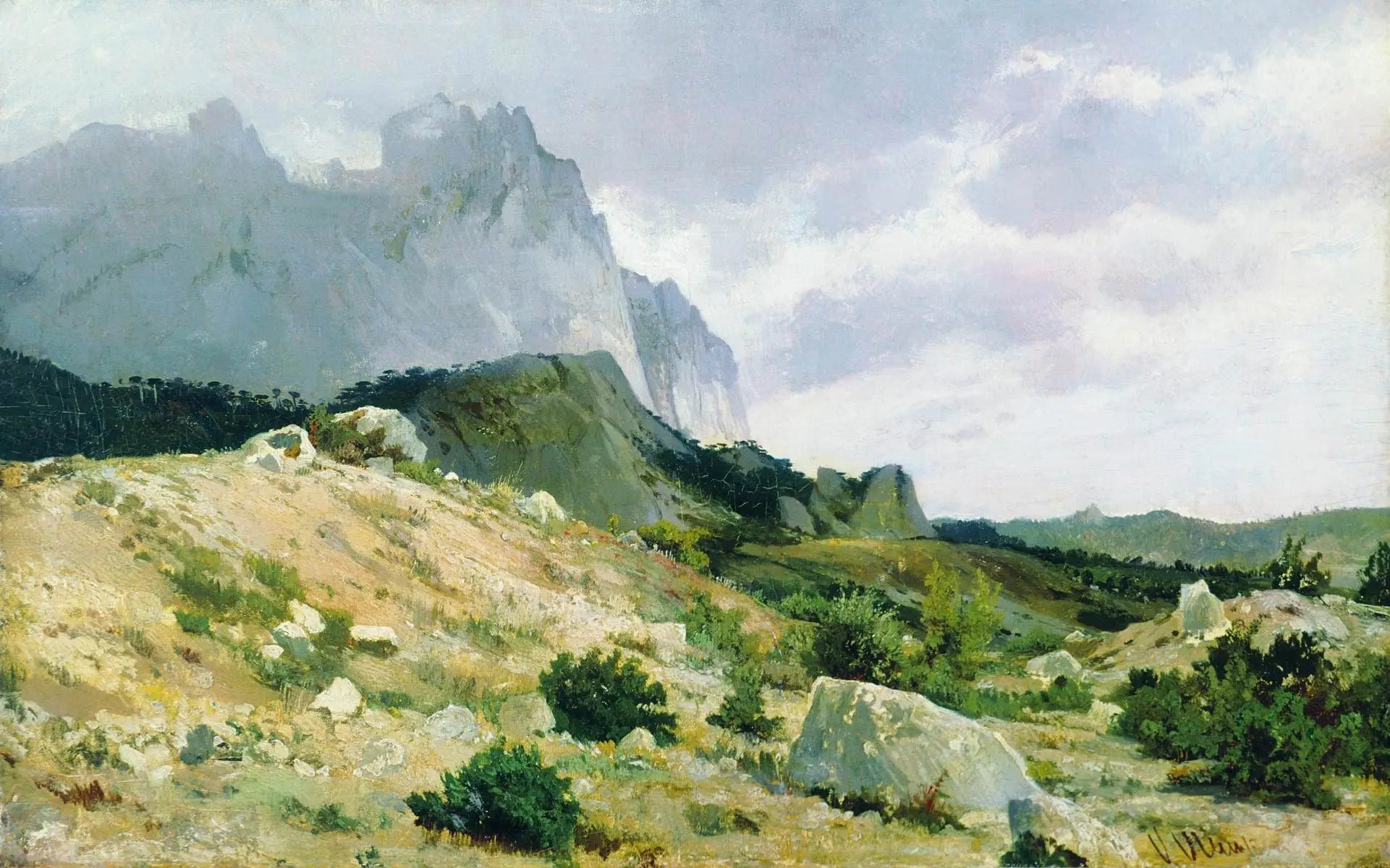 Le paysage rocheux - Ivan Chichkine - Alpha Reproduction