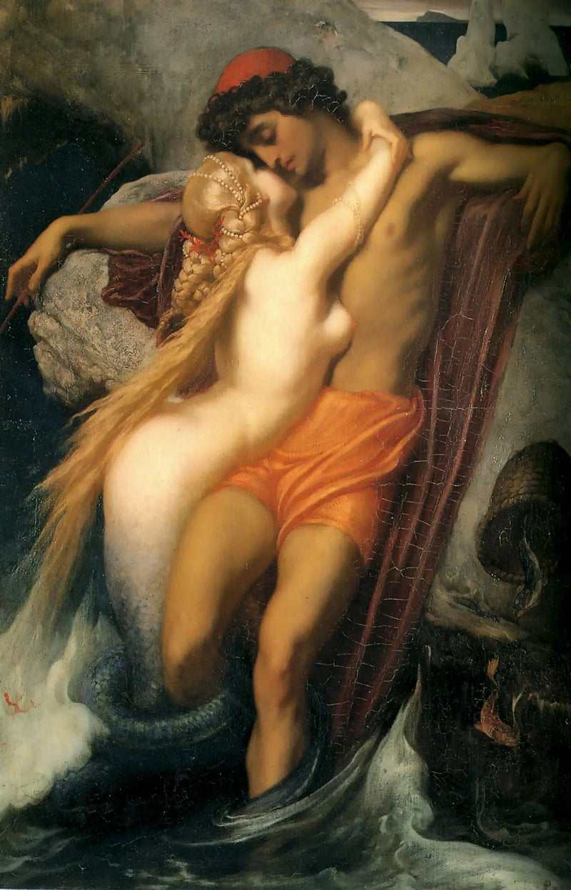 漁師と人魚。 - フレデリック・レイトン

Source:
Le Pêcheur et la Sirène. - Frederic Leighton