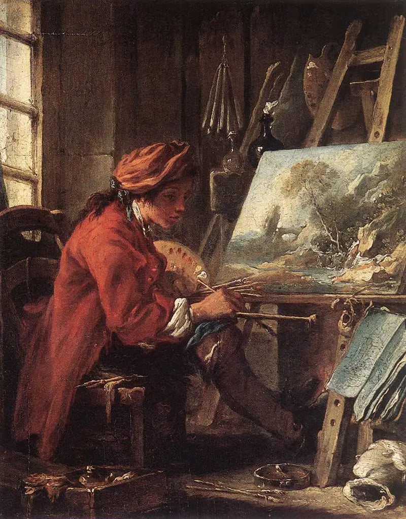 画家のアトリエ - フランソワ・ブーシェ

Source:
Le Peintre dans son atelier - François Boucher