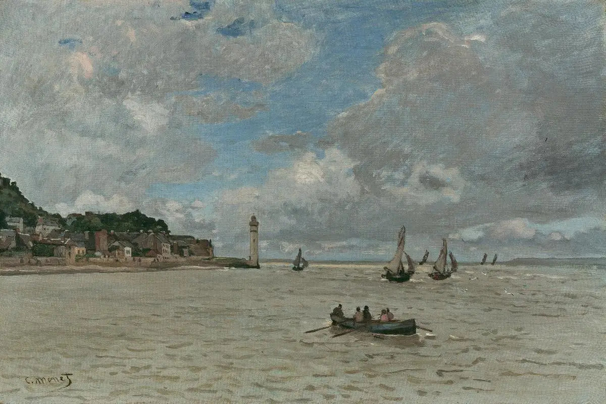 Reproduction du tableau « Le Phare de Honfleur - Claude Monet » par Alpha Reproduction en peinture à l’huile