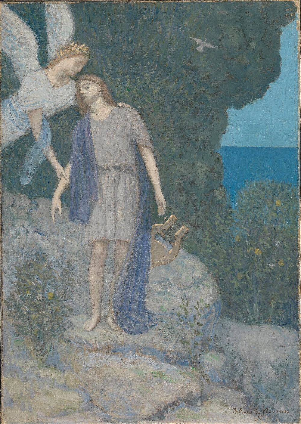 Le poète - Pierre Puvis de Chavannes image 1 reproduction de peinture à l’huile