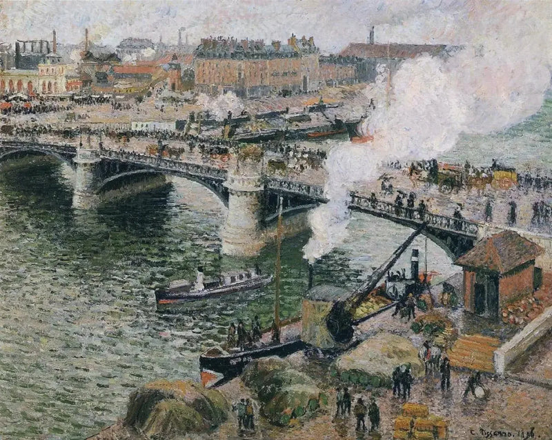 ルーアンのボワルディュー橋 - カミーユ・ピサロ