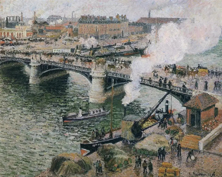ルーアンのボワルディュー橋 - カミーユ・ピサロ