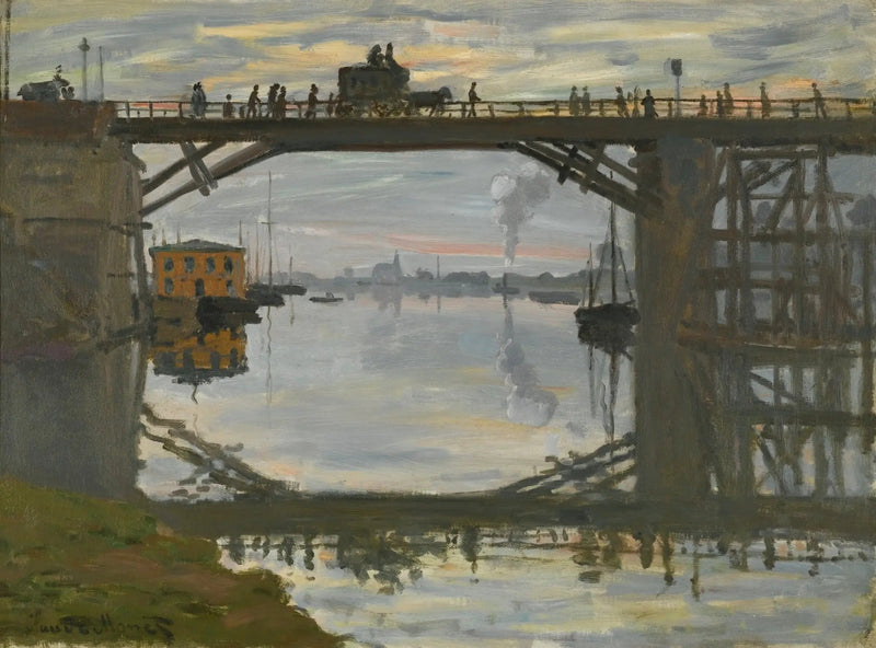 木の橋 - クロード・モネ