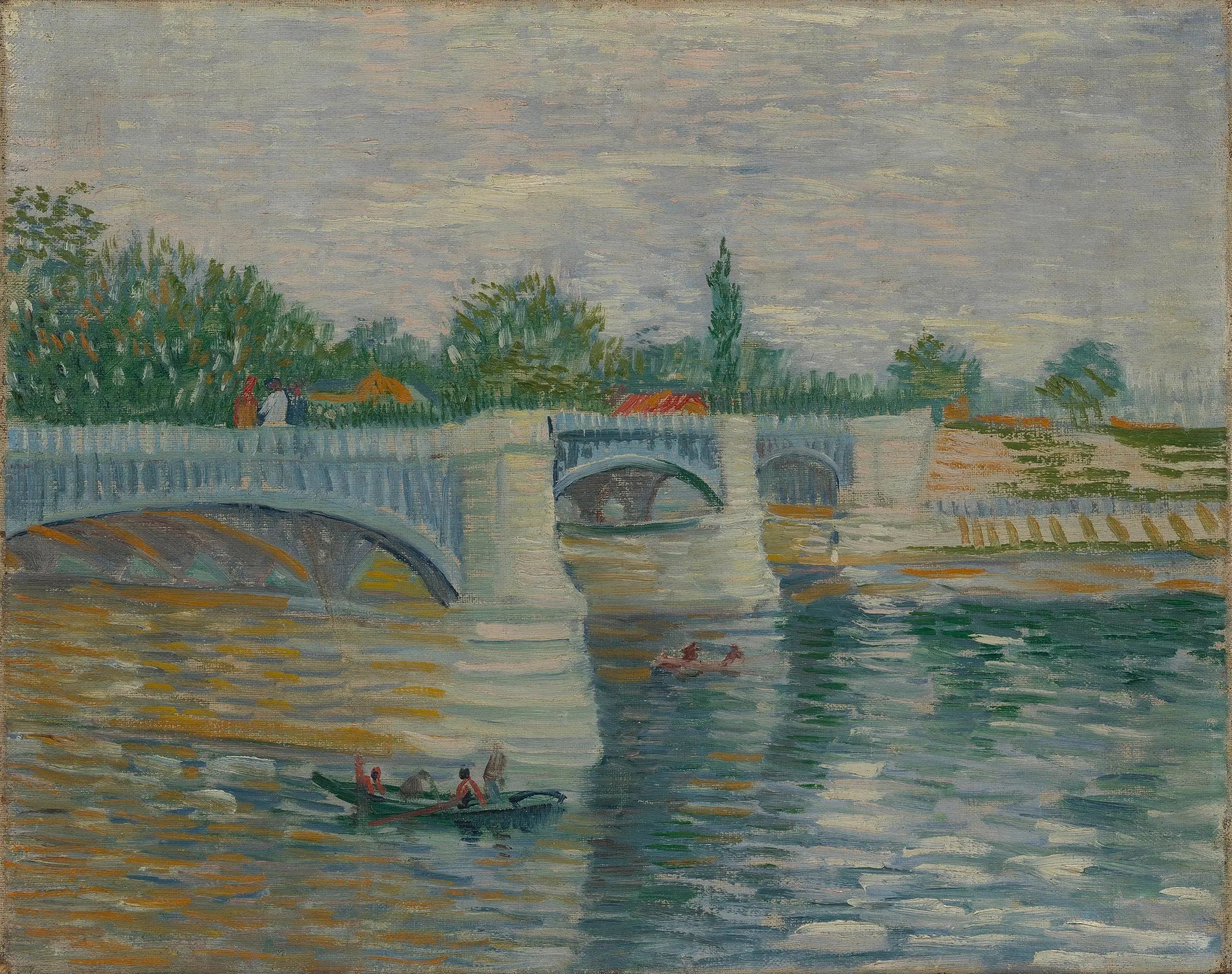Le pont de Courbevoie - Vincent van Gogh image 1 reproduction artisanale de tableau