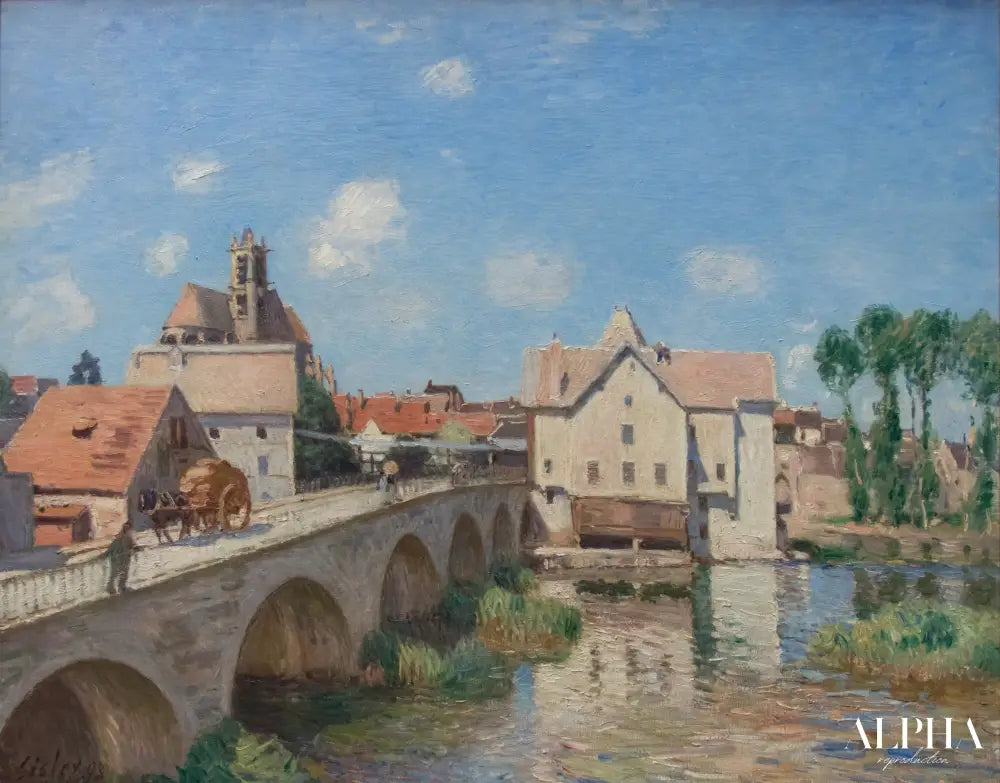 Le pont de Moret - Alfred Sisley - Reproductions de tableaux et peintures haut de gamme