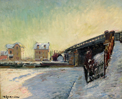 Le pont de Saint-Ouen - Gustave Loiseau - Alpha Reproduction