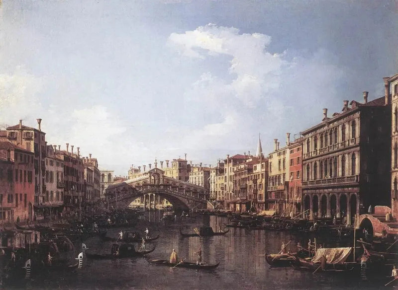 リアルト橋（リオルト橋）南側から - カナレット

Source:
Le Pont du Rialto depuis le sud - Canaletto