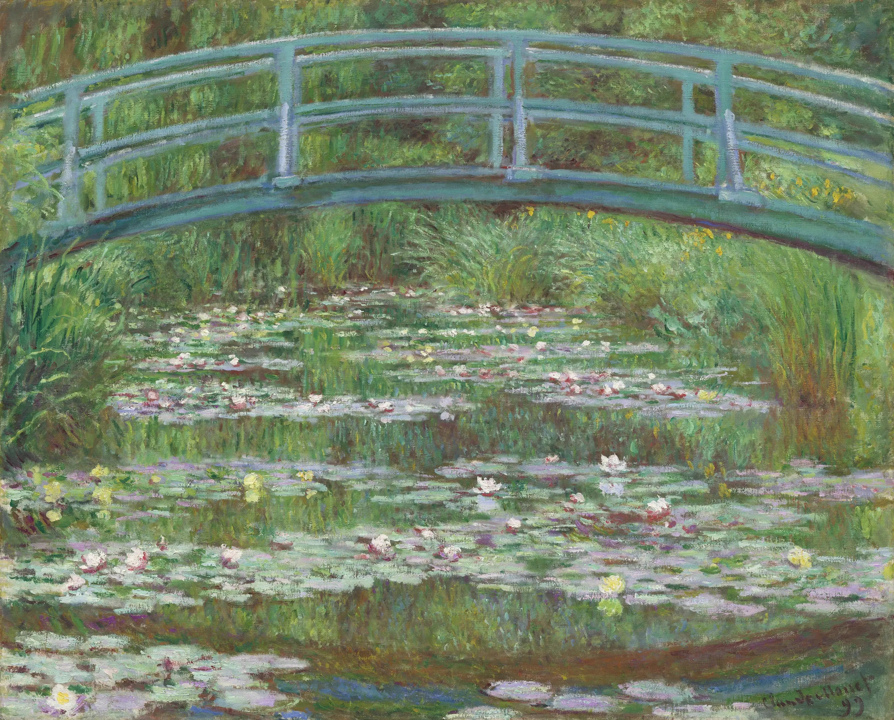 Reproduction du tableau « Ponte de marche japonaise - Claude Monet » par Alpha Reproduction en peinture à l’huile