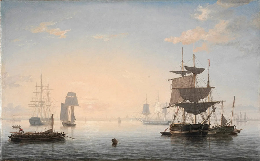 ボストン港と遠くの街 - フィッツ・ヘンリー・レーン

Source:
Le port de Boston, avec la ville au loin - Fitz Henry Lane