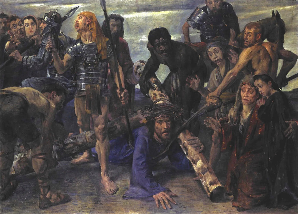 Le port de la croix - Lovis Corinth image 1 copie de tableau peinte à la main