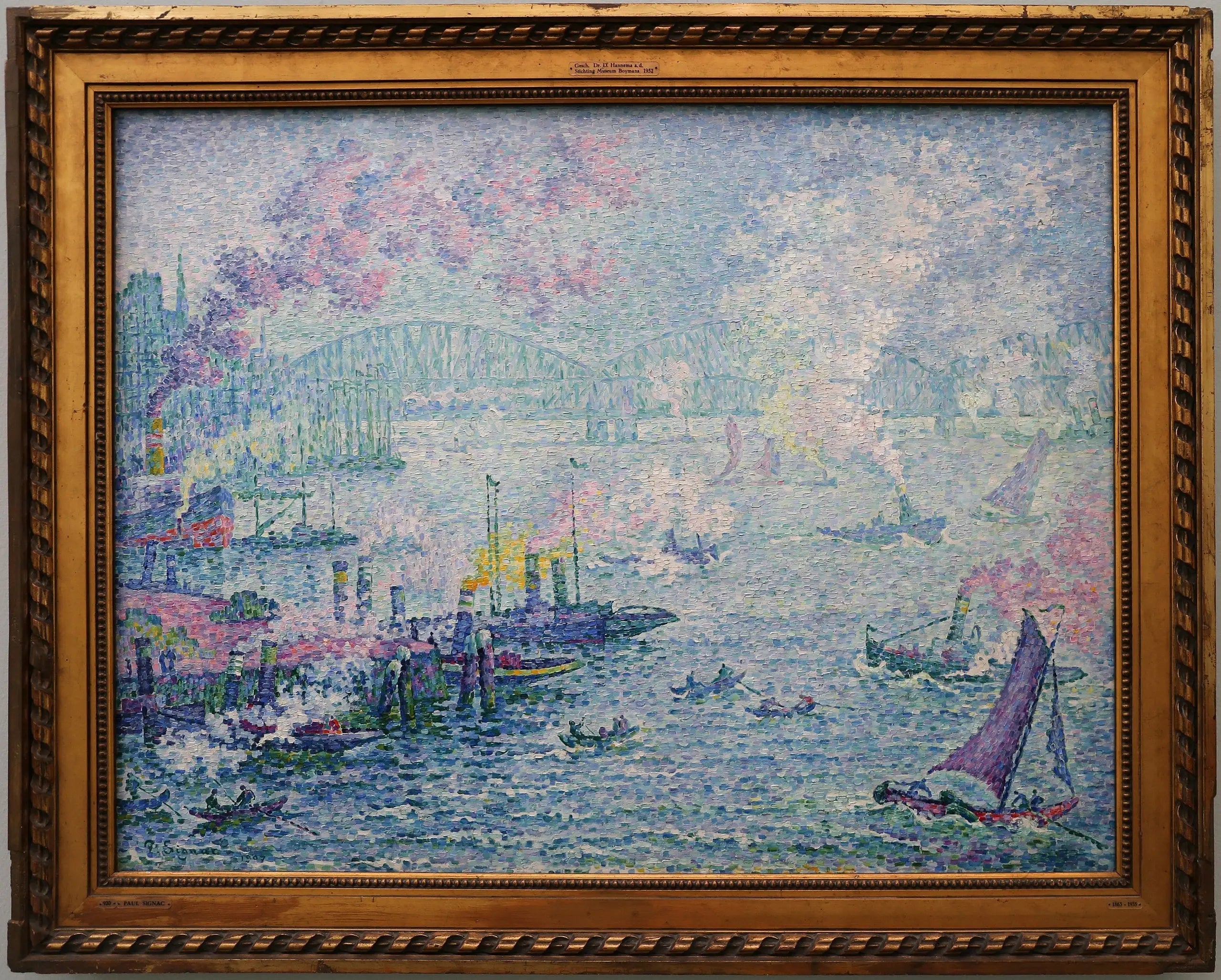 Le port de Rotterdam - Paul Signac image 2 reproduction artisanale de tableau