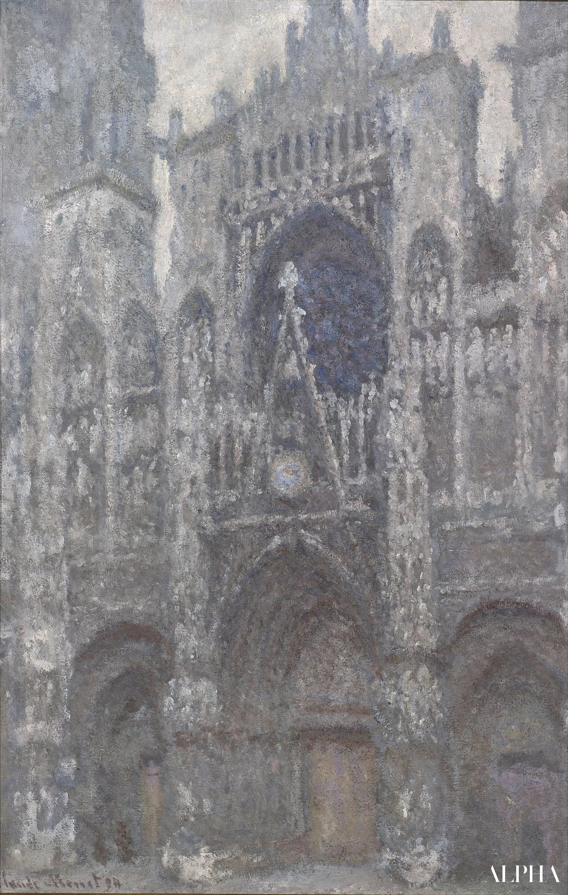 ル・ポルタイユ（曇り空）（W1321） - クロード・モネ - 高級絵画および絵画の複製