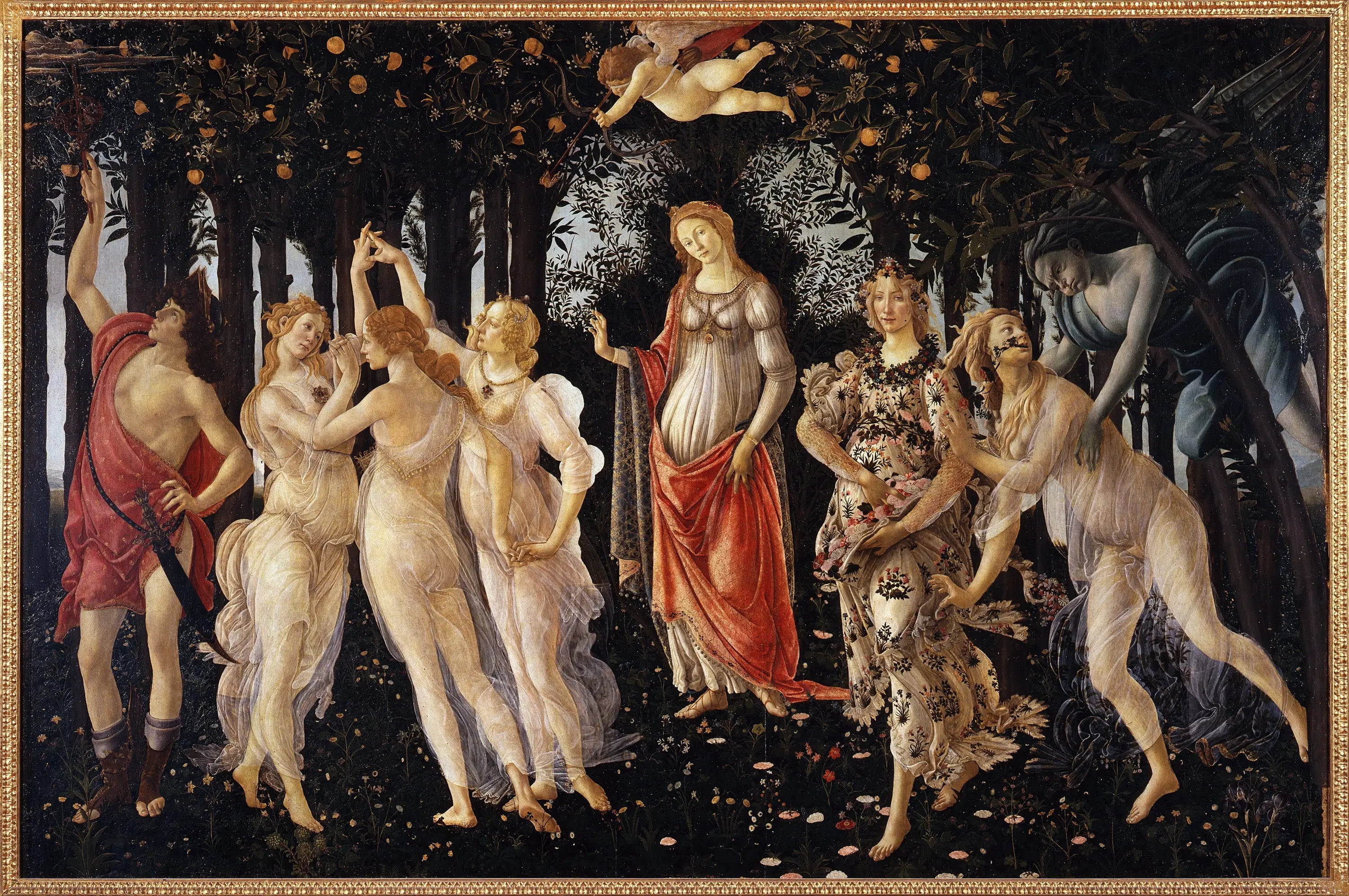 Le Printemps - Sandro Botticelli image 1 reproduction de peinture à l’huile