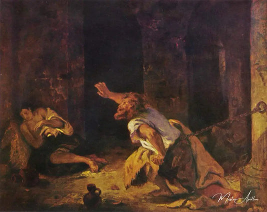 Le Prisonnier de Chillon - Eugène Delacroix - Reproductions de tableaux et peintures haut de gamme