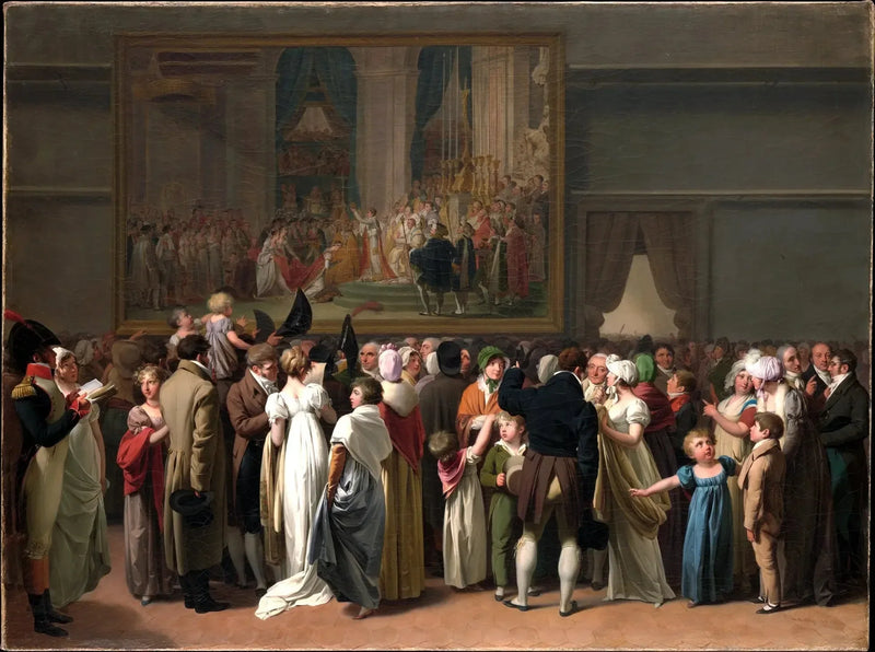 ルーブル美術館で「冠」を見る観客 - ルイ＝レオポルド・ボイリー

Source:
Le Public regardant le « Couronnement » de David au Louvre - Louis-Léopold Boilly