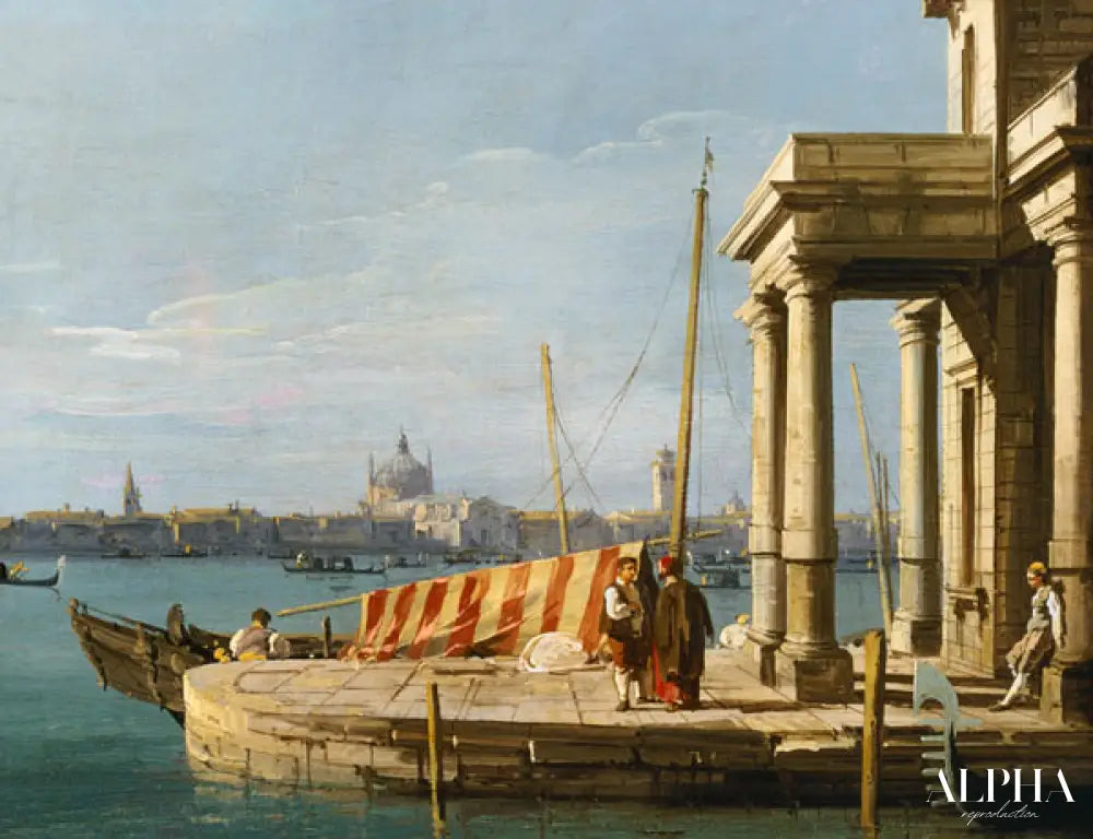 Le quai du Dogano, Venise - Giovanni Antonio Canal - Reproductions de tableaux et peintures haut de gamme