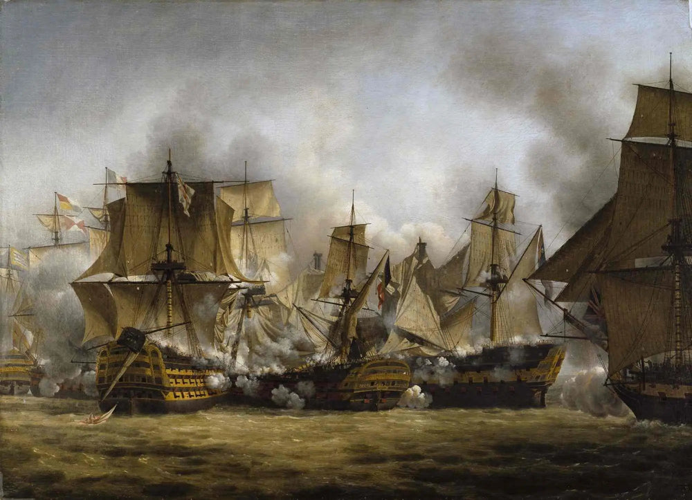 Le Redoutable à Trafalgar - Louis-Philippe Crépin image 1 reproduction artisanale de tableau