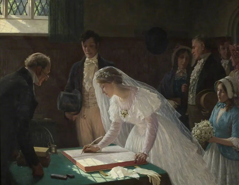 結婚式の記録 - エドマンド・ブレア・レイトン

Source:
Le registre de mariage - Edmund Blair Leighton