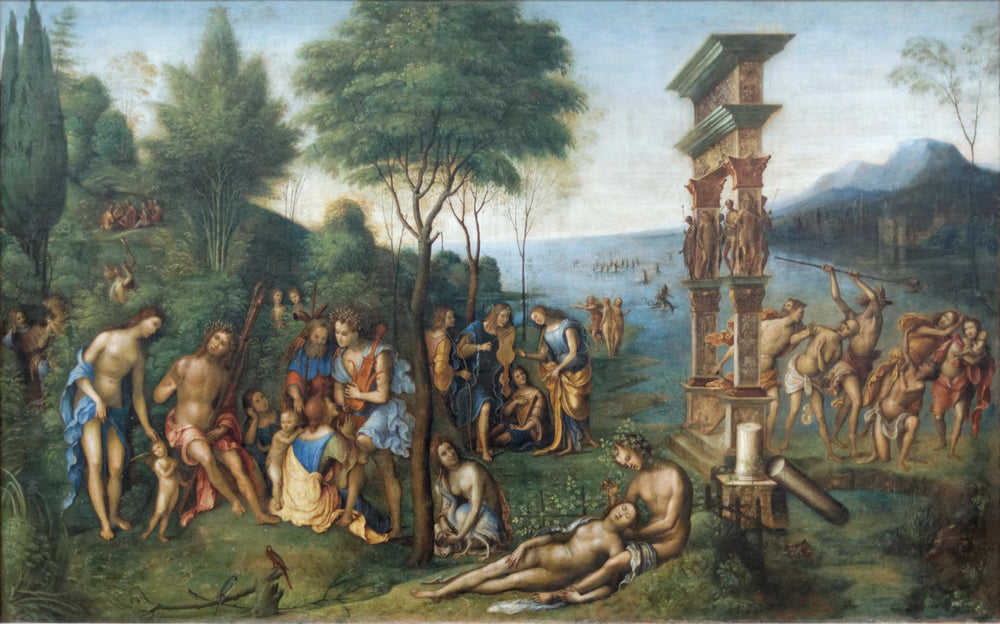 Le Règne de Comus - Andrea Mantegna image 1 copie peinte à la main à l’huile