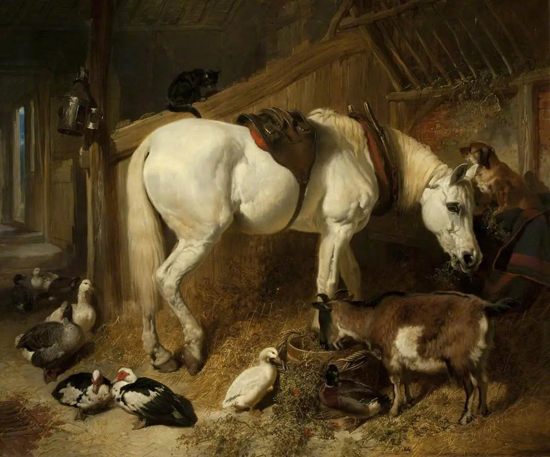昼食 - ジョン・フレデリック・ヘリング Sr.  

Source:
Le repas de midi - John Frederick Herring, Sr.