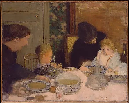 子供たちの食事 - ピエール・ボナール