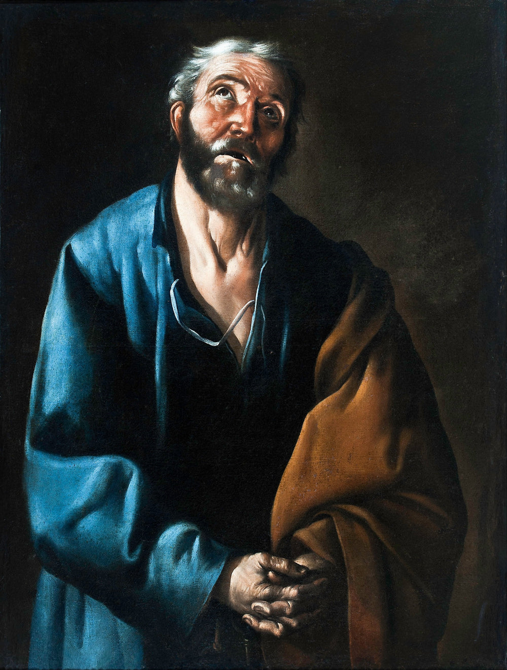 Le repentir de saint Pierre - Francisco de Zurbarán image 1 copie de tableau peinte à la main