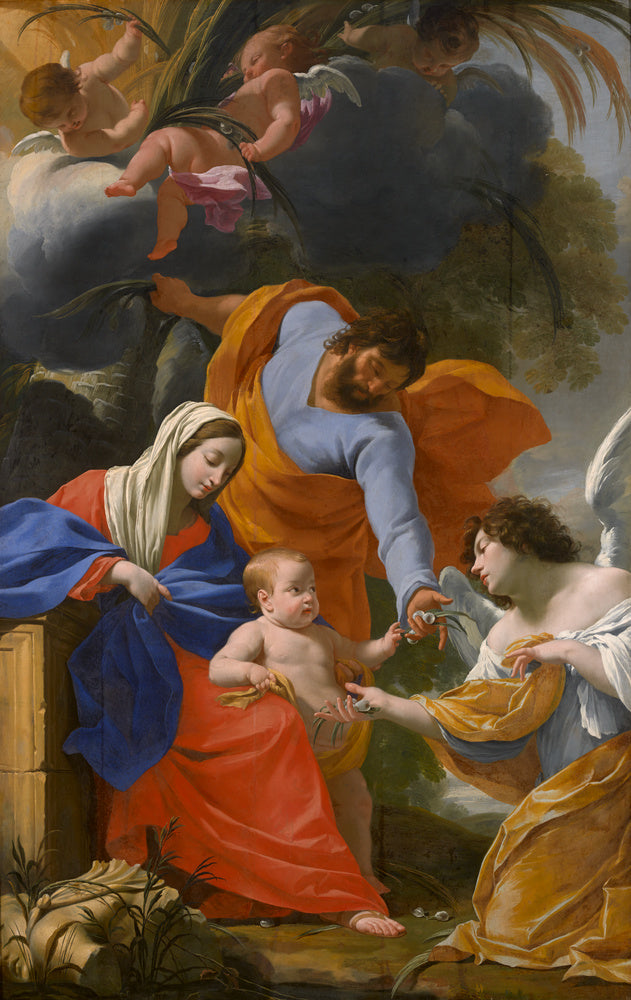 Le Repos de la Sainte famille - Simon Vouet - Alpha Reproduction