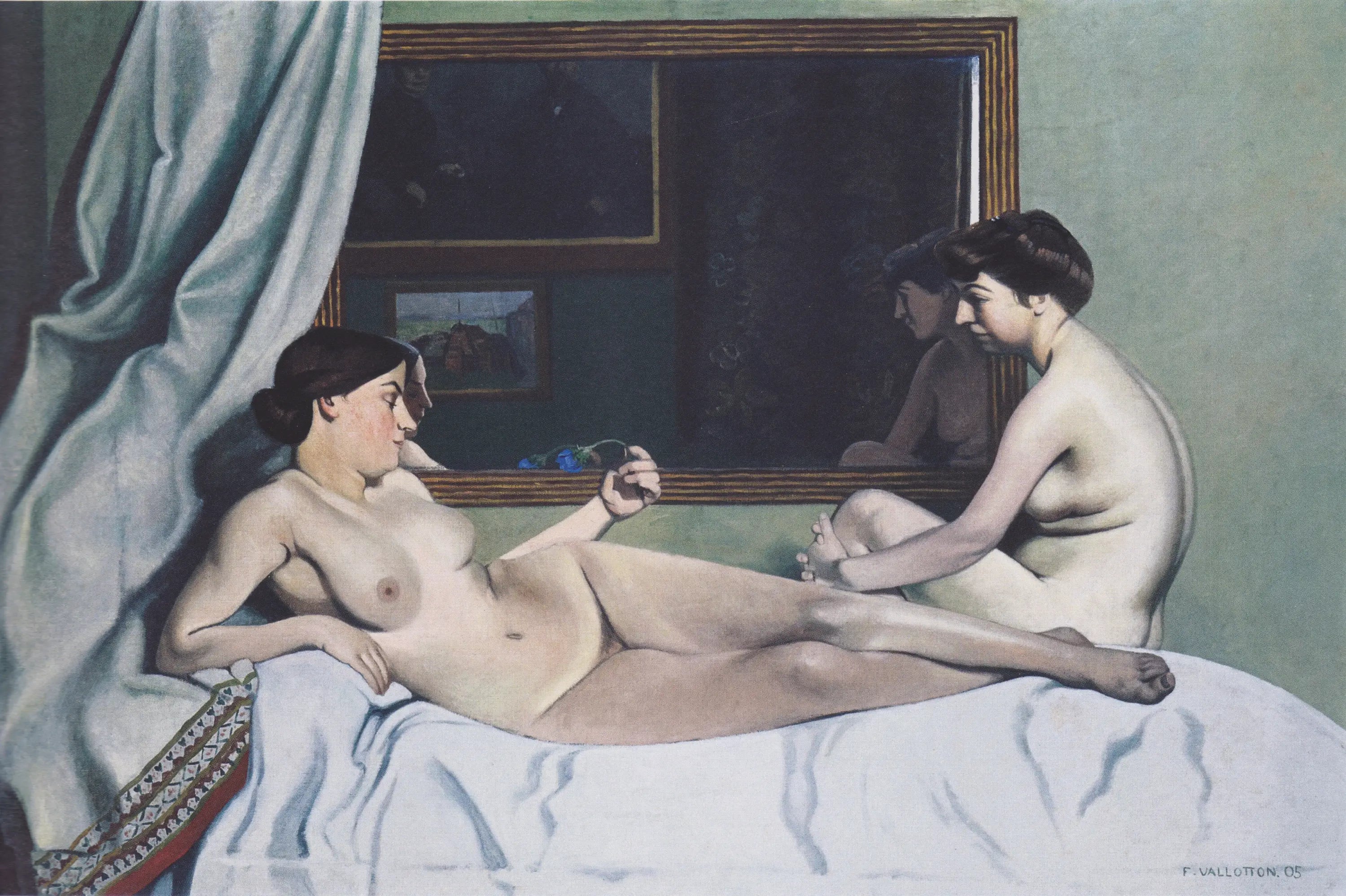 Le Repos des modèles - Félix Vallotton image 1 copie de tableau peinte à la main