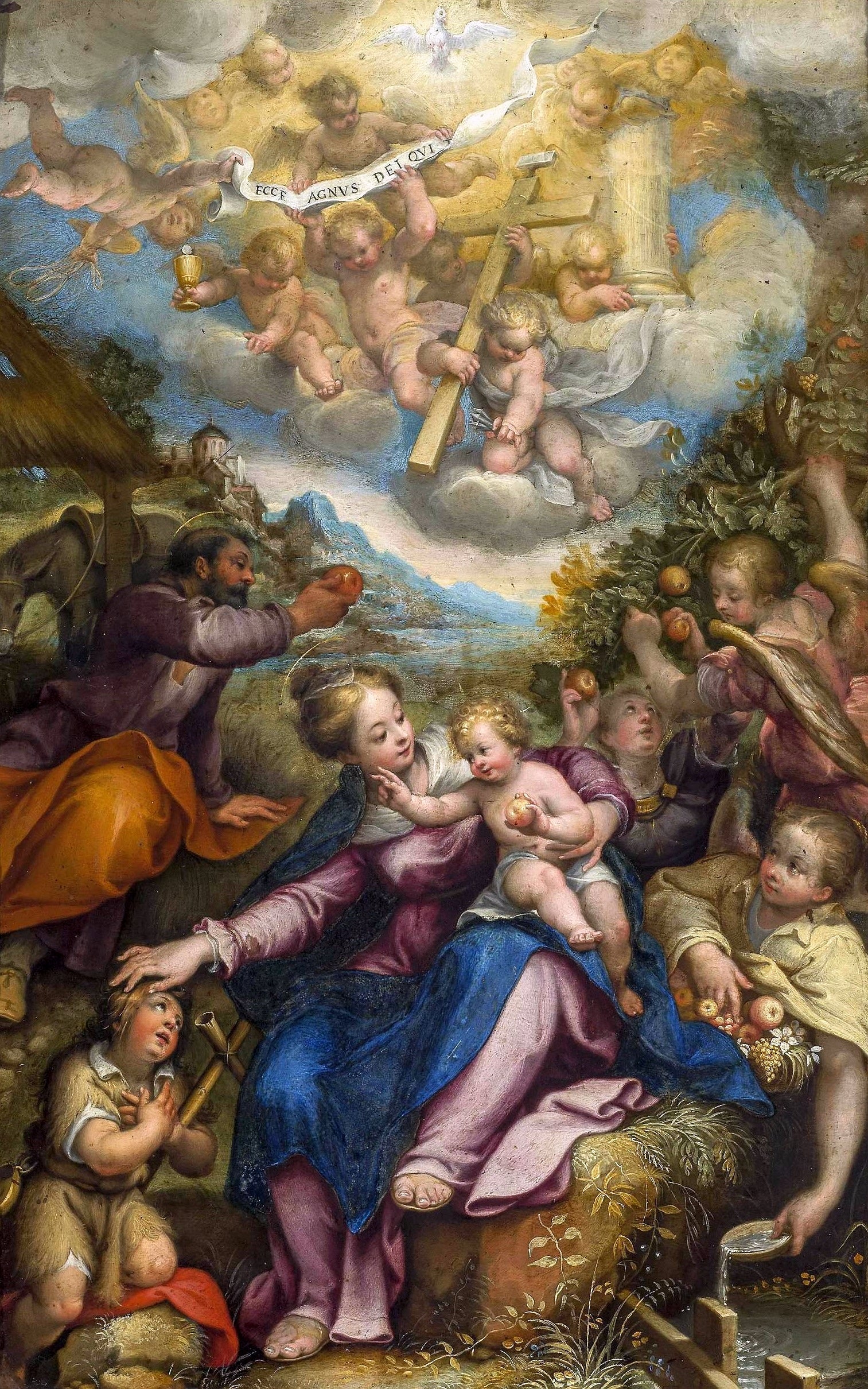 Le Repos pendant la fuite en Égypte - Denis Calvaert - Alpha Reproduction