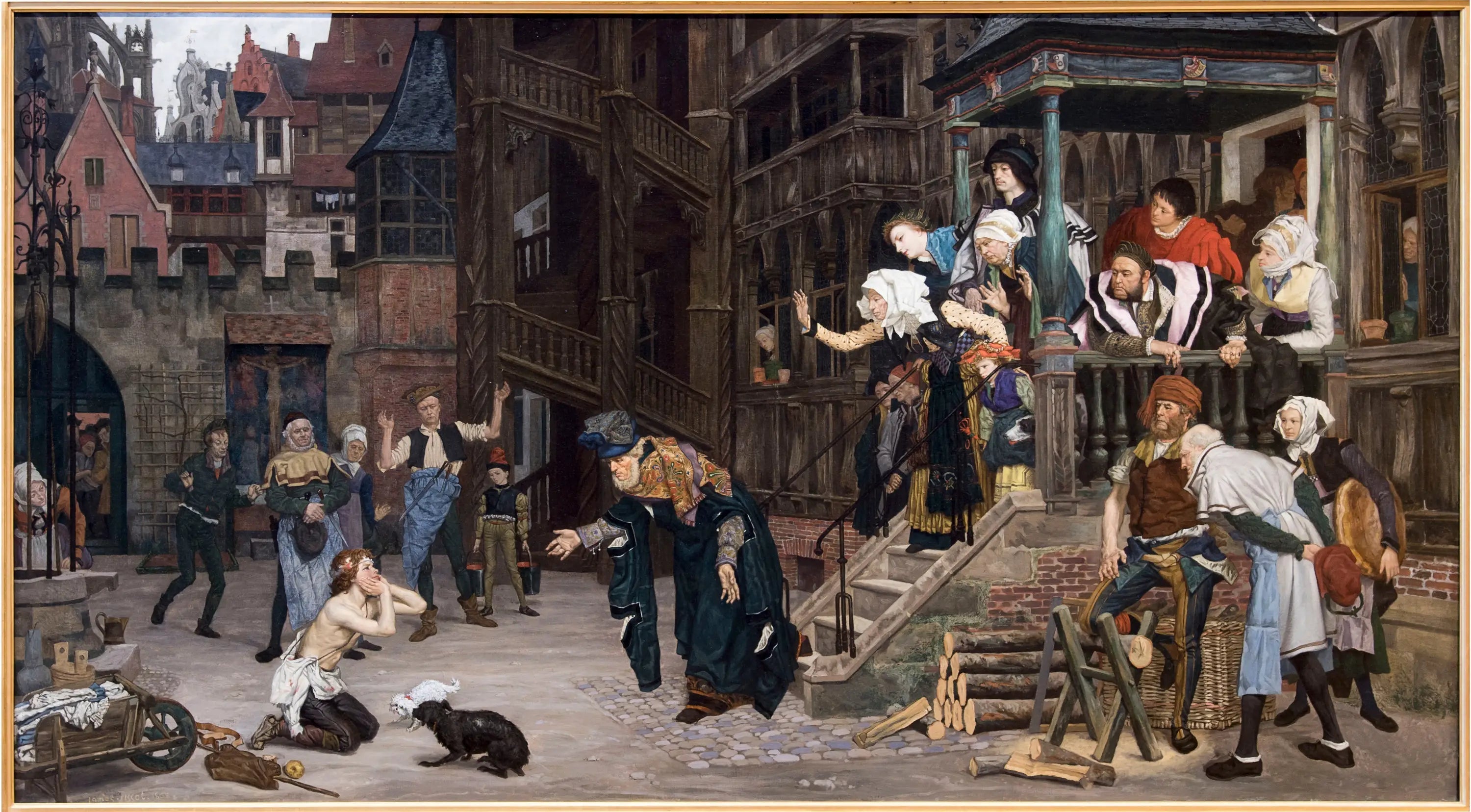 Le retour de l'enfant prodigue - James Tissot image 1 copie peinte à la main à l’huile