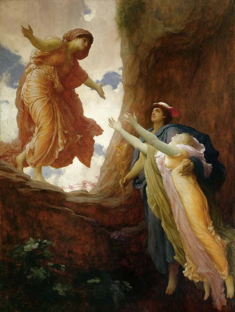 ペルセポネの帰還 - フレデリック・レイトン

Source:
Le retour de Perséphone - Frederic Leighton