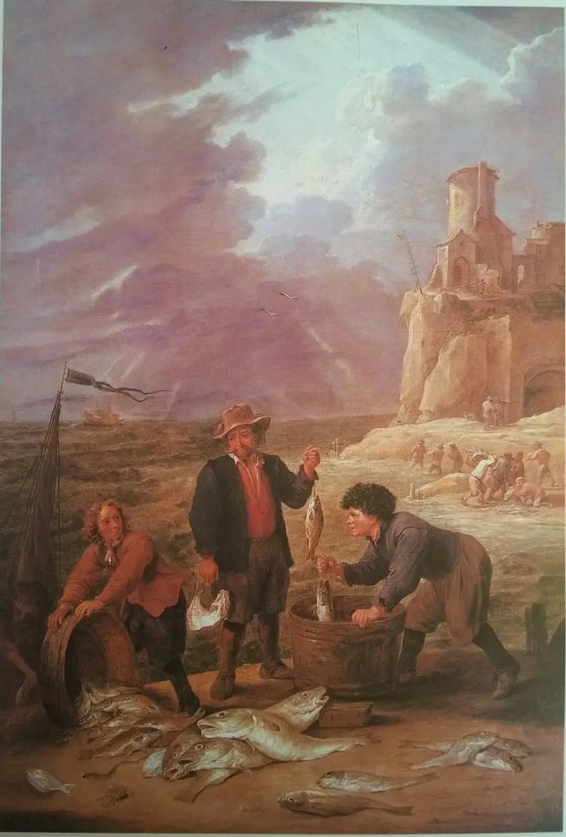 漁師たちの帰還と彼らの獲物 - デイヴィッド・テニエール・ル・ジュヌ

Source:
Le retour des pêcheurs avec leurs prises - David Teniers le Jeune