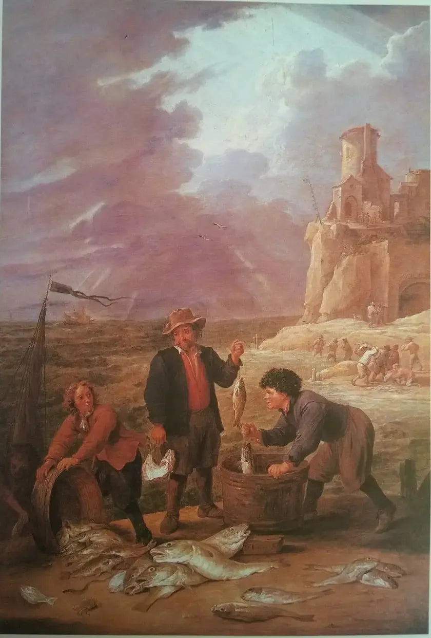 漁師たちの帰還と彼らの獲物 - デイヴィッド・テニエール・ル・ジュヌ

Source:
Le retour des pêcheurs avec leurs prises - David Teniers le Jeune