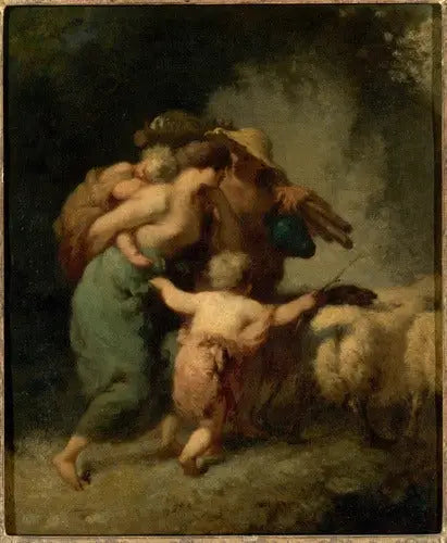 Le Retour du troupeau - Jean-François Millet - Alpha Reproduction