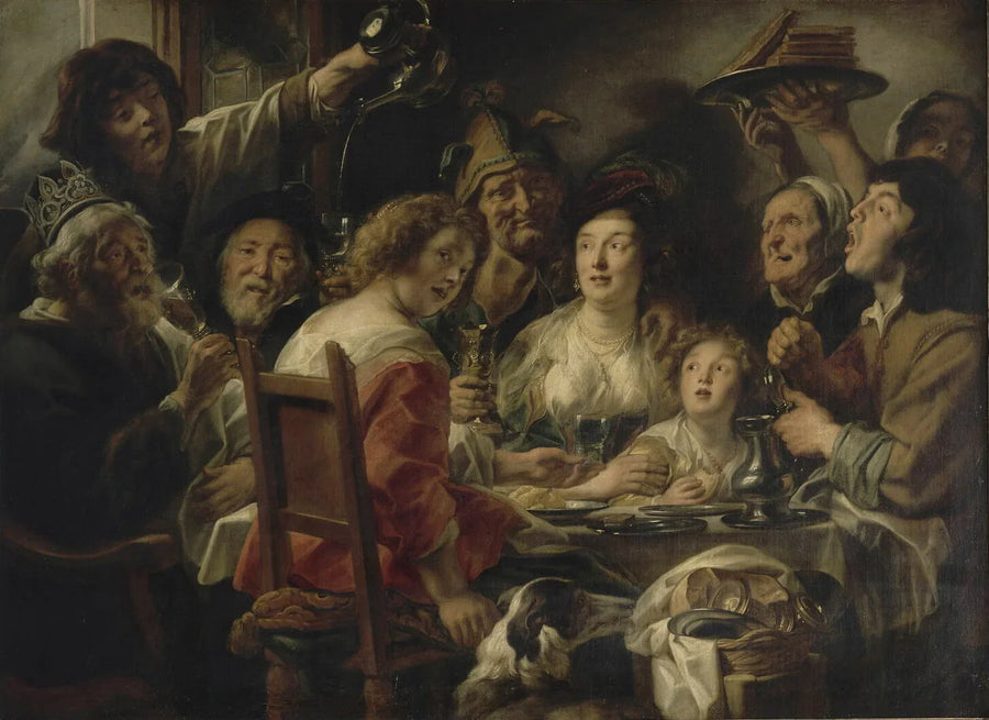 Le roi boit - Jacob Jordaens